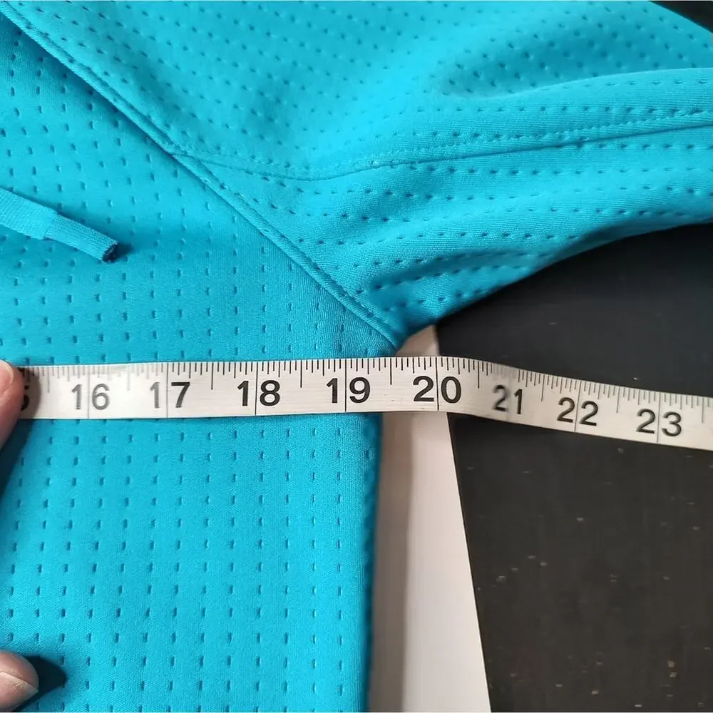 Athleta Atmosphere Anorak Fleece Lined 1/2 Zip Jacket in Flash Blue Size XS